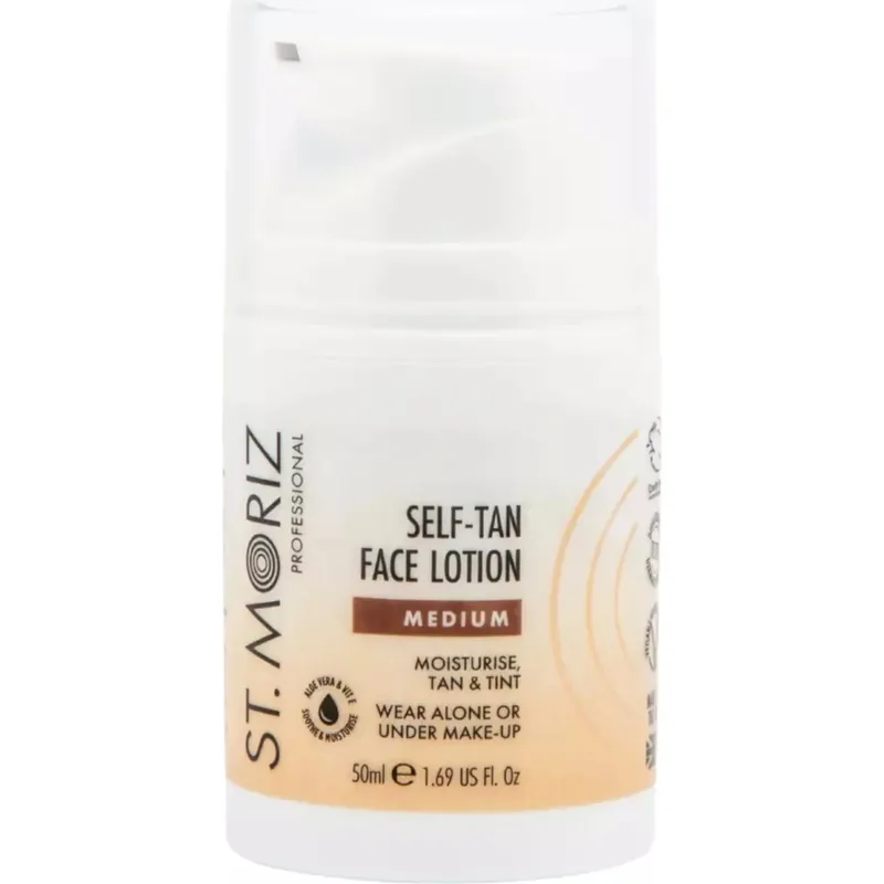 St MorizPro Self-Tan Face LotionMedium 50 ml Ilmainen Palautus