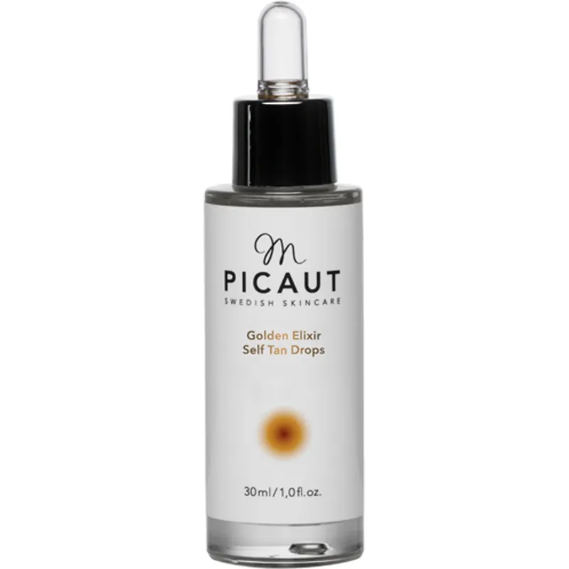 M Picaut Swedish SkincareGolden Elixir Self Tan Drops 30 ml Ilmainen Palautus