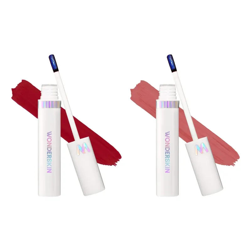 Halpa Hinta WonderskinWonder Blading Lip Stain Masque Burgundy & Warm Rose Set