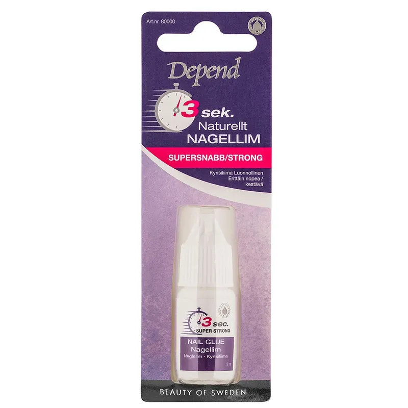 Depend3 Sec. Natural Nail Glue Päivän Tarjous