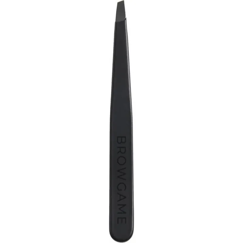 Halpa Browgame CosmeticsSignature Tweezer SlantedSoft Touch - Blackout