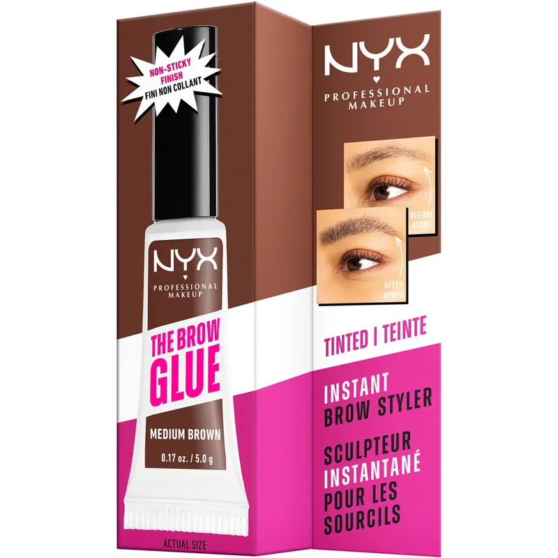NYX Professional MakeupThe Brow Glue Instant Brow StylerMedium Brown 03 5 g Osta Nyt