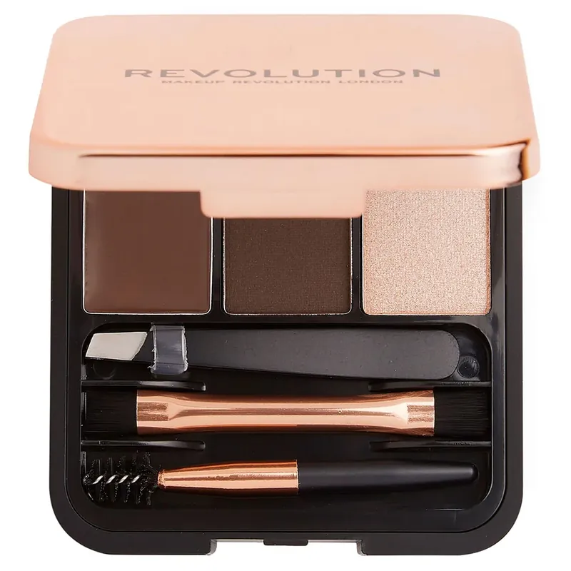 Edullinen Hinta Makeup RevolutionRevolution Brow Sculpt KitDark Brown
