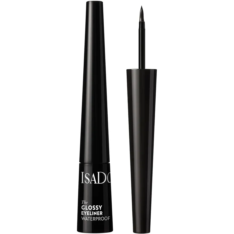 IsaDoraGlossy Eyeliner Waterproof40 Chrome Black 2,5 ml Edullinen