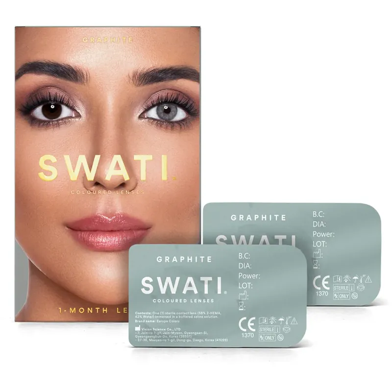 Erikoistarjous SWATI CosmeticsGraphite1-Month 2 pcs