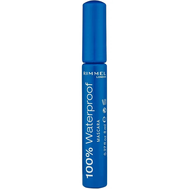 Poisto Rimmel London100% Waterproof Mascara001 Black 8 ml