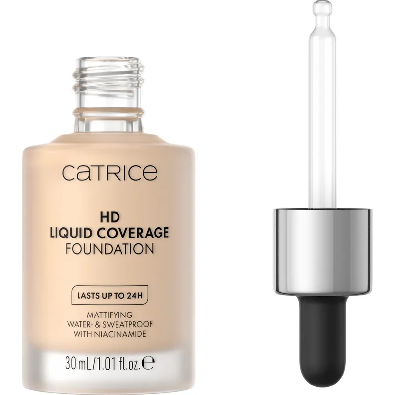 Ajankohtainen CatriceHd Liquid Coverage Foundation010 Light Beige 30 ml