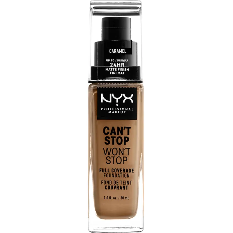 Kampanjahinta NYX Professional MakeupCan‘t Stop Won‘t Stop FoundationCaramel 30 ml