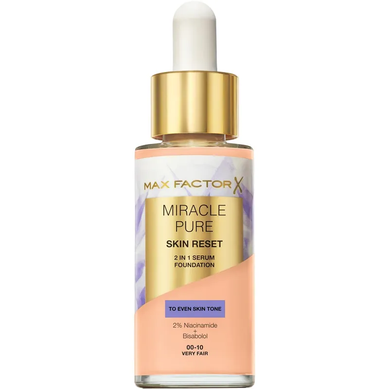 Max FactorMiracle Pure Skin Reset 2 In 1 Serum Foundation10 Very Fair 30 ml Alennus