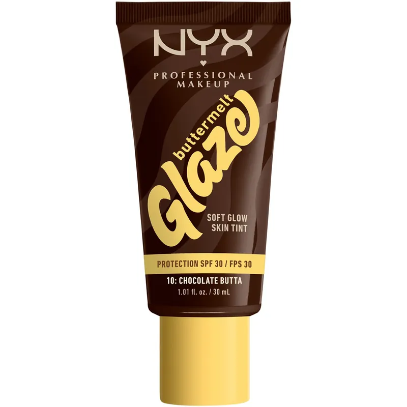 Uusi Kokoelma NYX Professional MakeupButtermelt Glaze Skin Tint SPF30 Foundation10 Chocolate Butta 30 ml