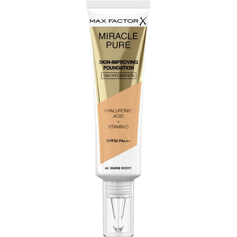 Poisto Max FactorMiracle Pure Foundation44 Warm Ivory 30 ml