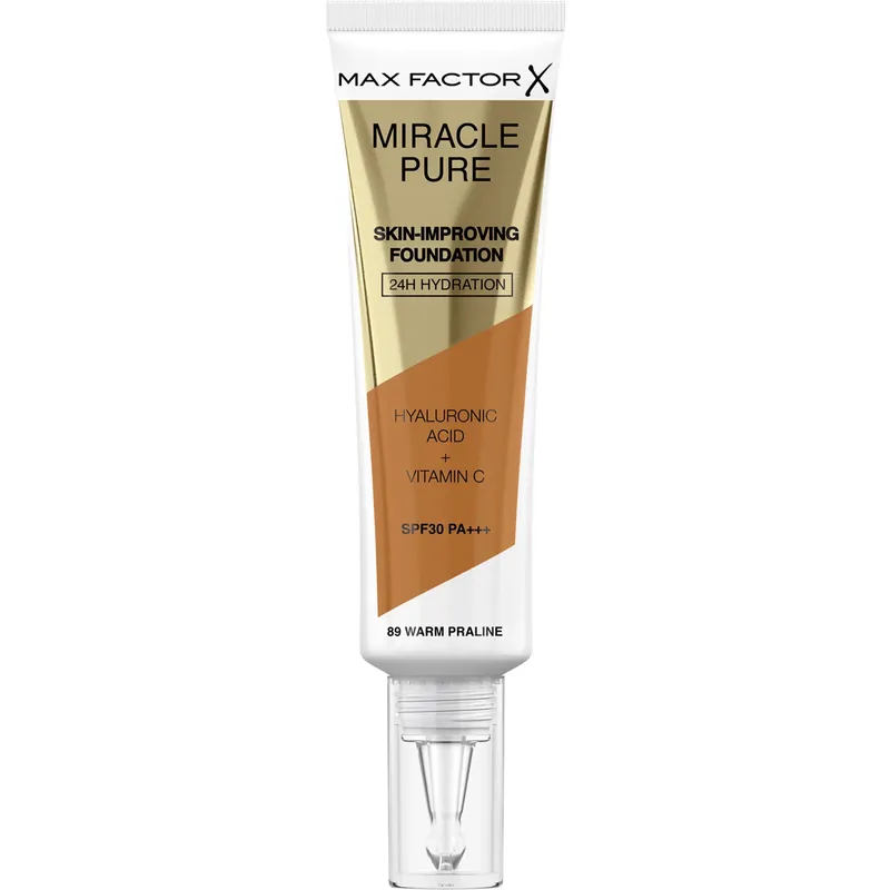 Max FactorMiracle Pure Foundation89 Warm Praline 30 ml Uusi Kokoelma