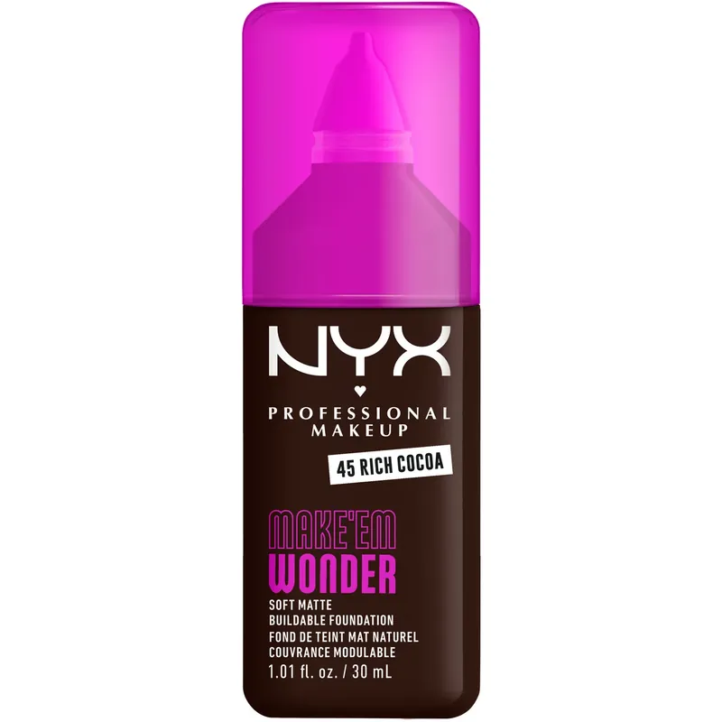 NYX Professional MakeupMake Em Wonder Foundation45 Rich Cocoa 30 ml Älä Missaa