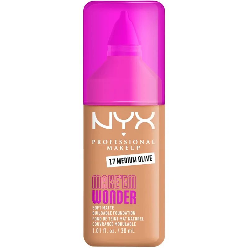 NYX Professional MakeupMake Em Wonder Foundation17 Medium Olive 30 ml Asiakkaiden Suosikki