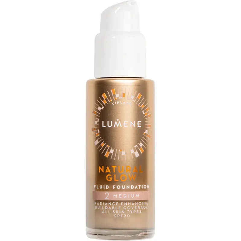 Alkuperäinen LumeneNatural Glow Fluid Foundation SPF202 Medium 30 ml