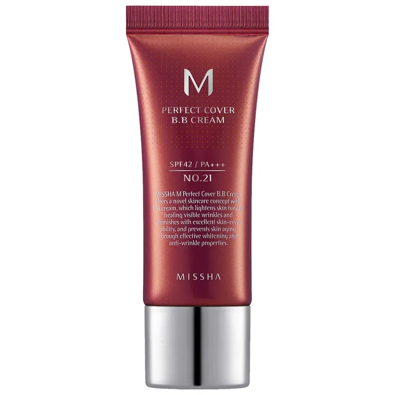 Alkuperäinen MISSHAM Perfect Cover BB Cream SPF42/PA + + + MiniNo.21 Light Beige 20 ml