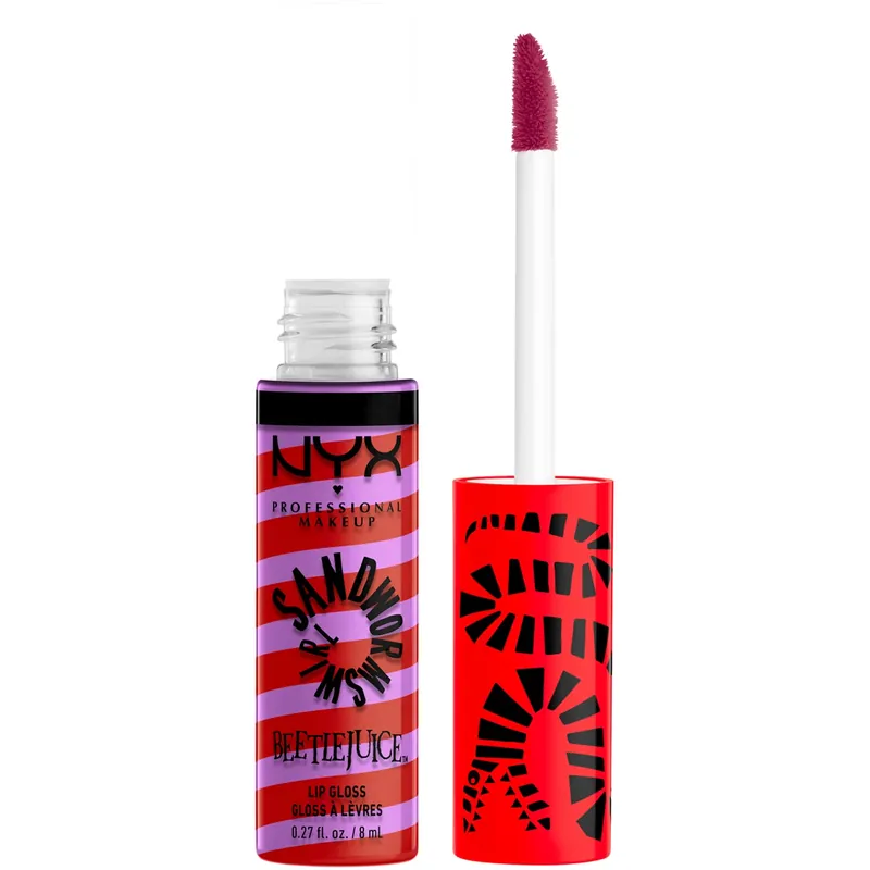 NYX Professional MakeupBeetlejuice Sandworm Swirl Butter Gloss03 Red Lipgloss 1 pcs Tilaa Nyt