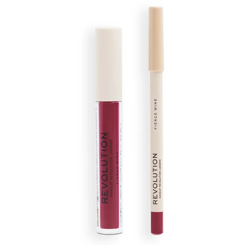 Makeup RevolutionLip Contour KitFierce Wine 4 ml Nopea Toimitus