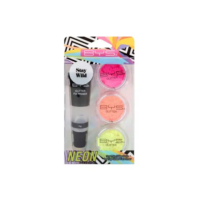 BYS Neon Kimalle kasvoille ja vartalolle STAY WILD Superhinta