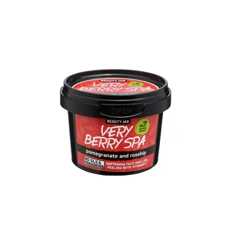 Heti Saatavilla Beauty Jar Kasvojen- ja huulien kuorintavoide Very Berry Spa 120 g