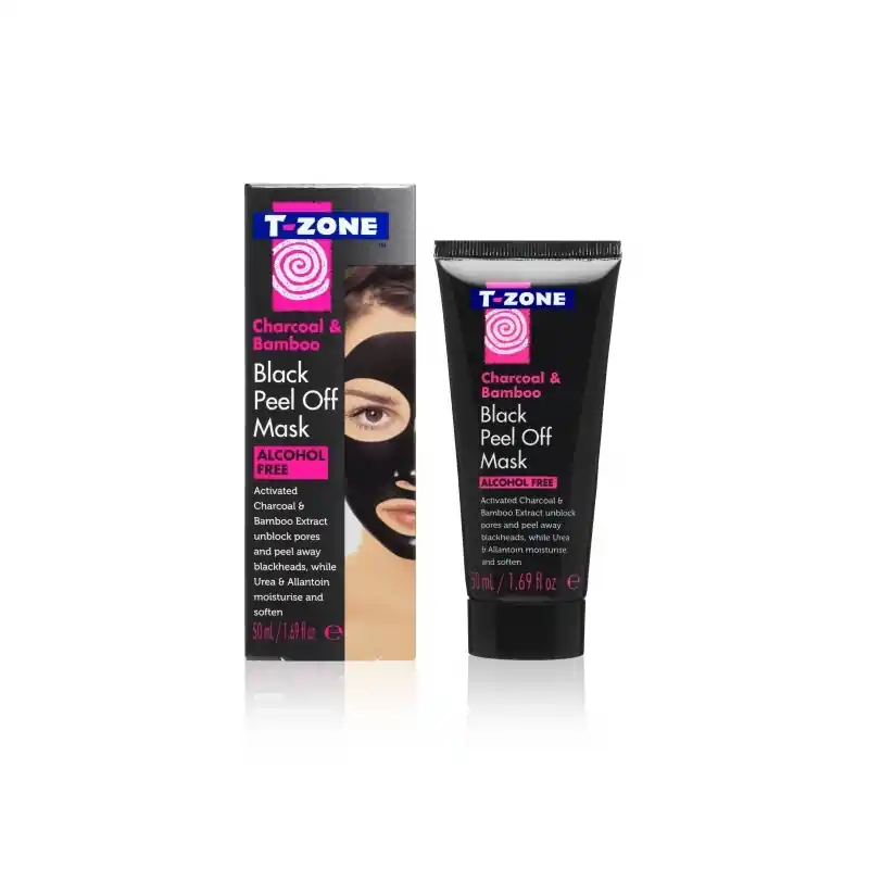 TZone Kasvonaamio Peel Off Black Mask Charcoal and Bamboo 50ml Tilaa Nyt