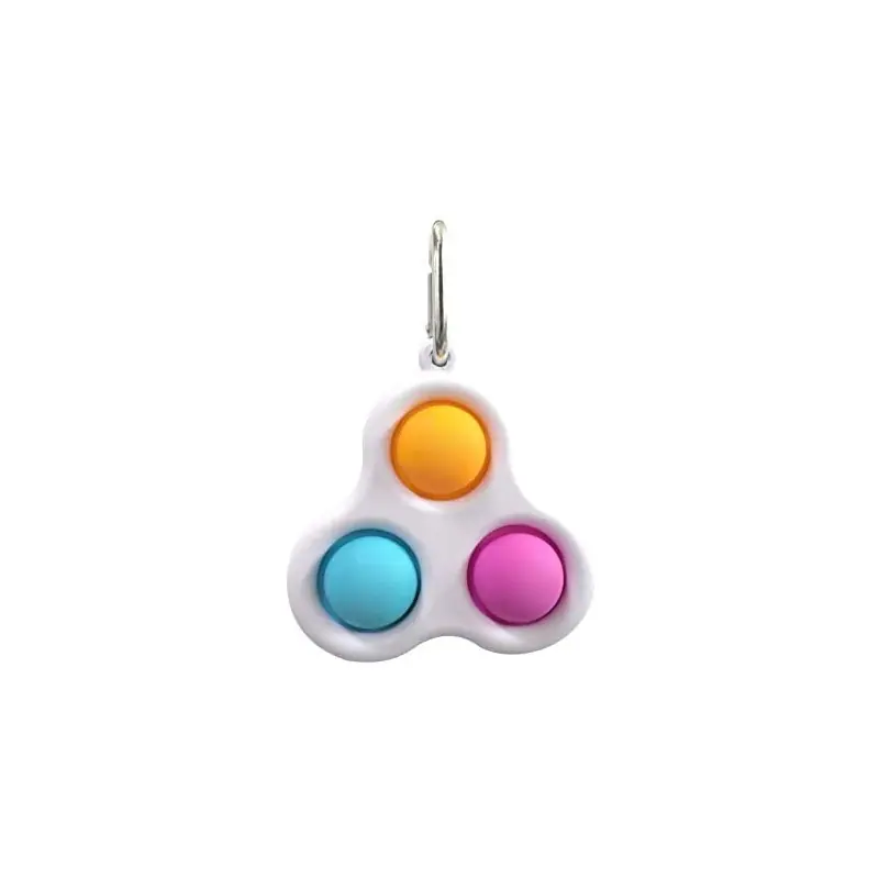 Pop Fidget Toy Keyring pink blue orange Vain Tänään