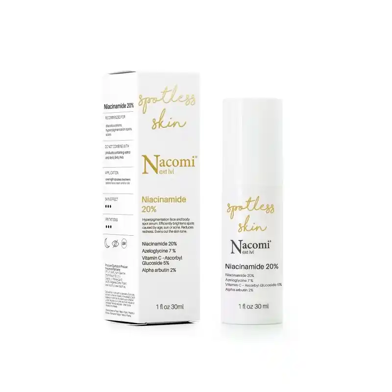 Suoraan Valmistajalta Nacomi Next Level Niacynamide 20% Serum for hyperpigmentation 30ml