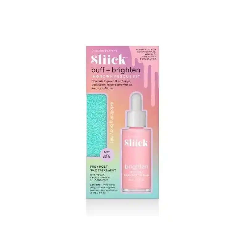Poisto Salon Perfect Sliick Buff and Brighten Ingrown Rescue Kit