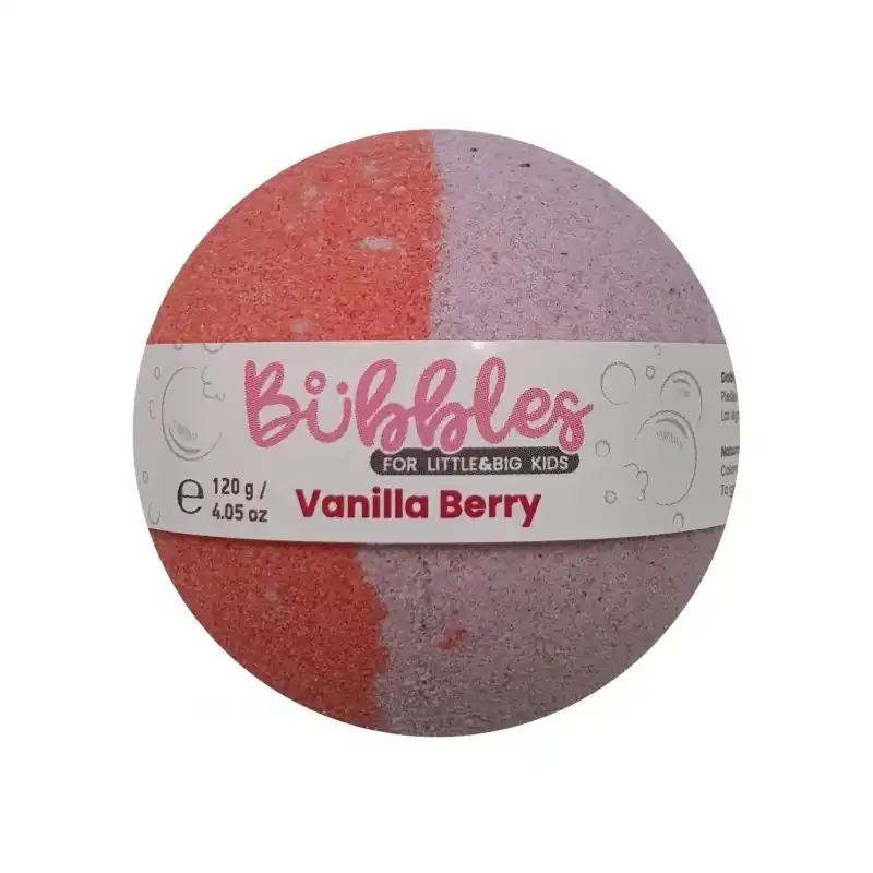 BUBBLES Bath bomb Vanilla Berry 120 g Uutuus