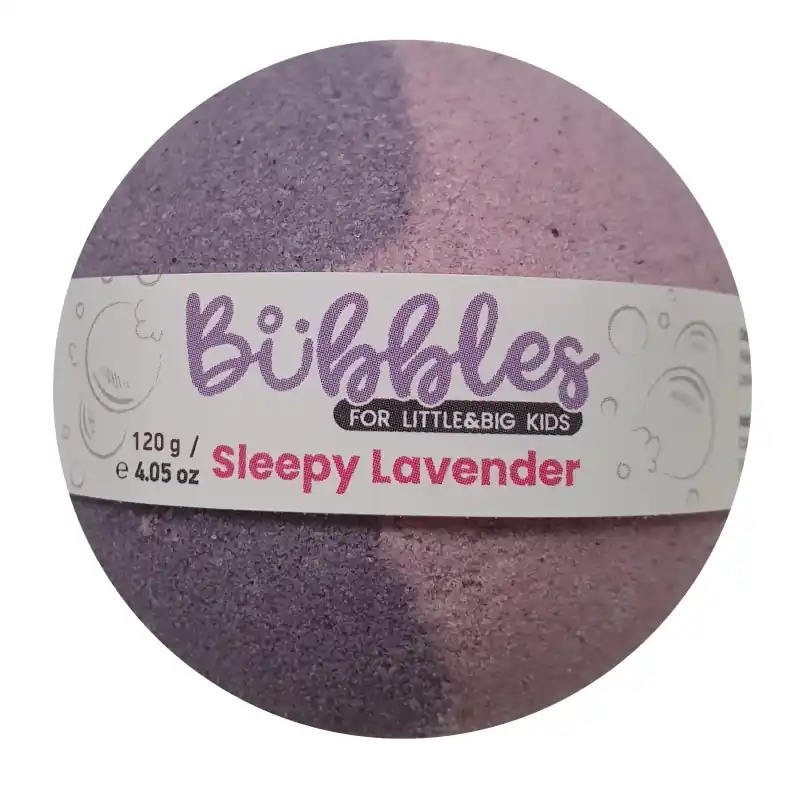 Poisto BUBBLES Bath bomb SLEEPY LAVENDER 120g