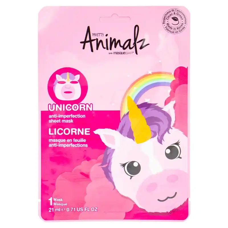 Rajoitettu Tarjous Pretty Animalz Unicorn Anti-Imperfection Sheet Mask