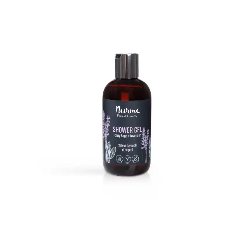 Edullinen Nurme Suihkugeeli myskisalvia ja laventeli 250ml