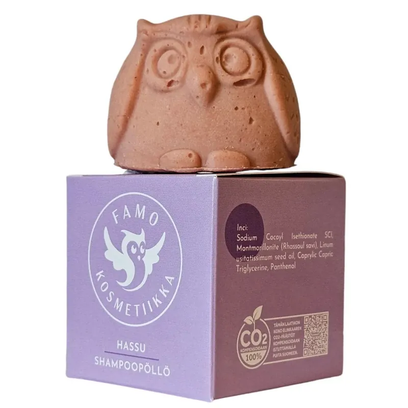 Löytö Famo Kosteuttava shampoopala Hassu 80g