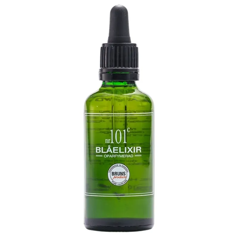 Nopea Toimitus BRUNS Products Nr101c Unscented Blue Elixir Hajusteeton Seerumi Hiuspohjalle ja kasvoille 50ml