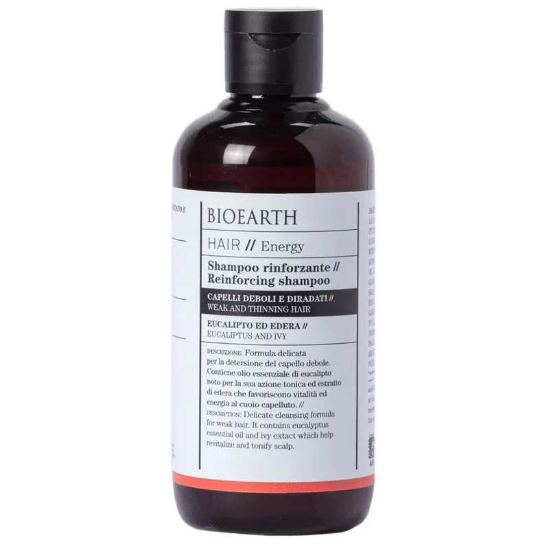 Älä Missaa Bioearth HAIR 2.0 Reinforcing Shampoo ohuille ja oheneville hiuksille 250ml