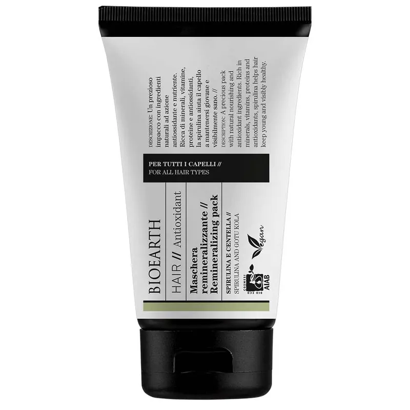 Bioearth HAIR 2.0 Remineralizing Pack Tehohoito kaikille hiuslaaduille 150ml Päivän Tarjous