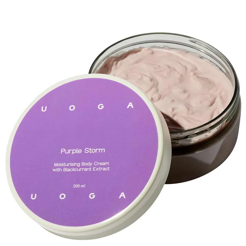 Uoga Uoga Purple Storm Kosteuttava vartalovoide mustaherukka 200ml Flash-Tarjous