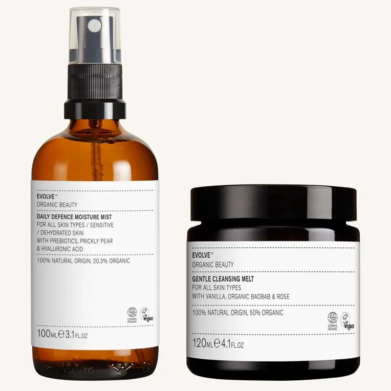 Evolve Organic Beauty Melt Cleanse & Tone Duo Tuotesetti Viikonlopputarjous