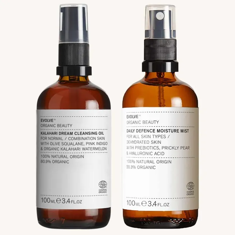 Edullinen Hinta Evolve Organic Beauty Kalahari Cleanse & Tone Duo Tuotesetti