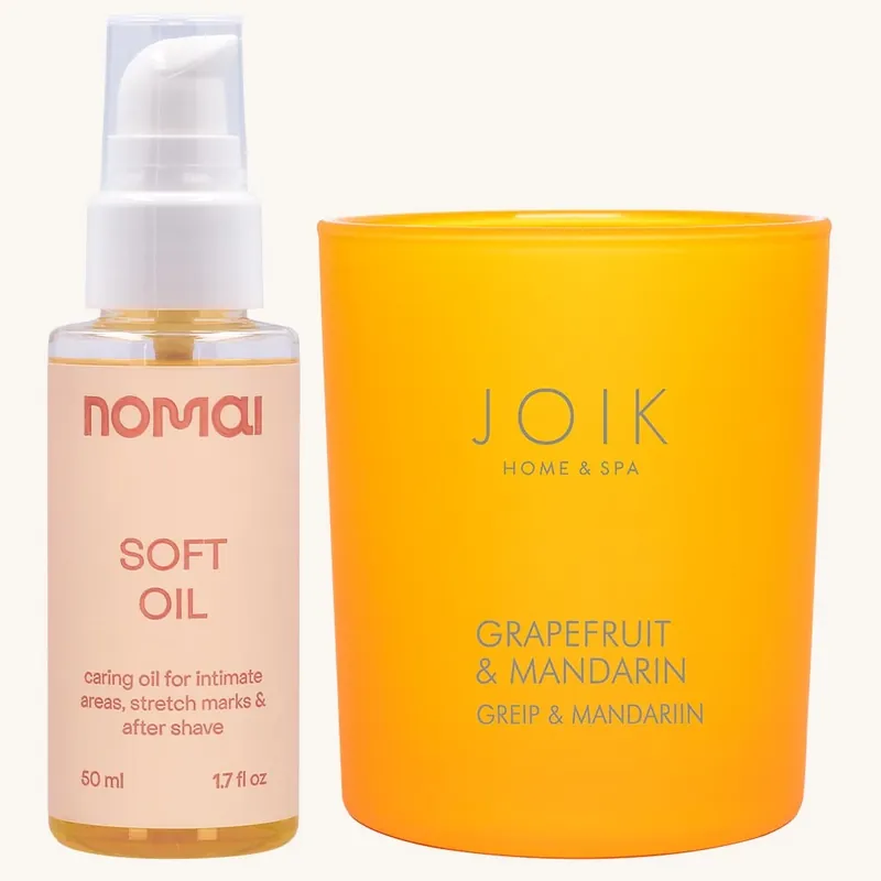 Nomai Soft Oil + JOIK Home & SPA Grapefruit Mandarin Tuotesetti Kausialennus