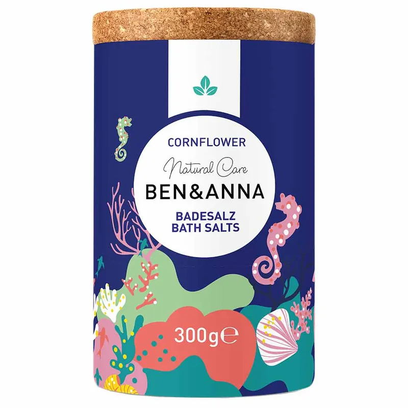 Asiakkaiden Suosikki Ben & Anna Bath Salt Kylpysuola Cornflower 300g