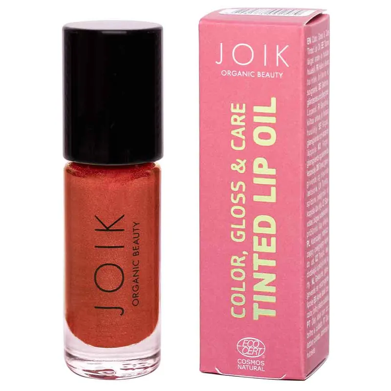 JOIK Organic Colour, Gloss & Care Lip Oil Sävyttävä Huuliöljy 4,5ml - 03 Rusty Shimmer Alennus