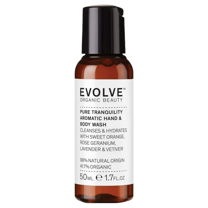 Korkea Laatu Evolve Organic Beauty Pure Tranquility Hand & Body Wash 50ml