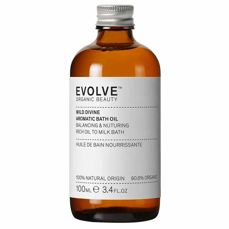 Evolve Organic Beauty Wild Divine Aromatic Bath Oil Kylpyöljy 100ml Turvallinen Maksu