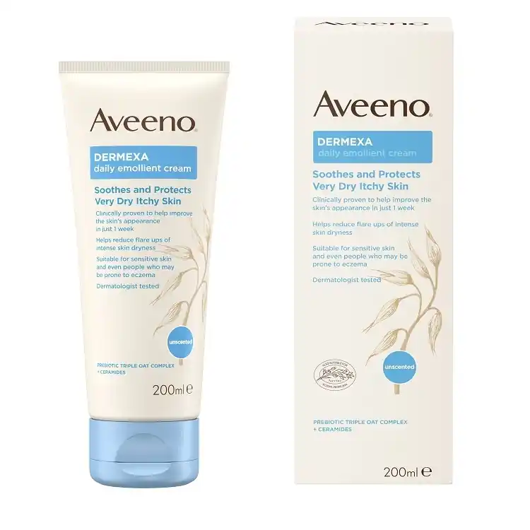 Sertifioitu Aveeno Dermexa Daily Emollient Cream emulsiovoide 200 ml