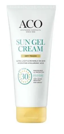 ACO Sun Gel Cream Dry Touch SPF30 200 ml Tilaa Nyt