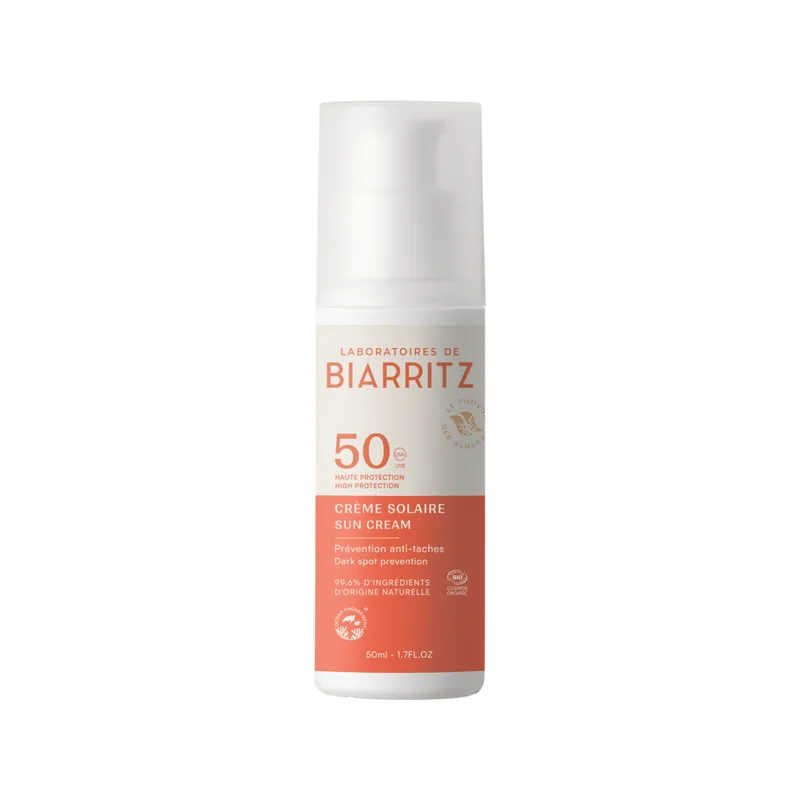 Rajoitettu Tarjous Laboratoires de Biarritz Face Sun Cream Aurinkosuojavoide kasvoille SPF50 50 ml