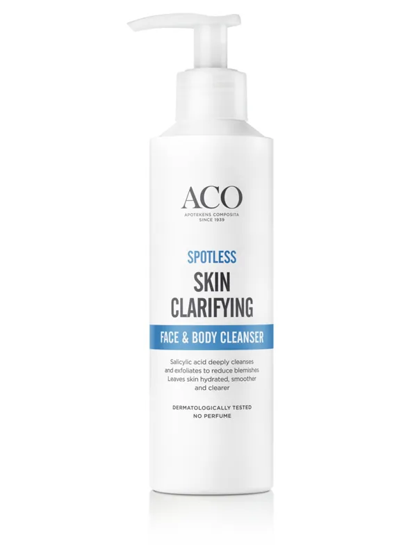 ACO Spotless Skin Clarifying Face & Body Cleanser 200 ml Alkuperäinen