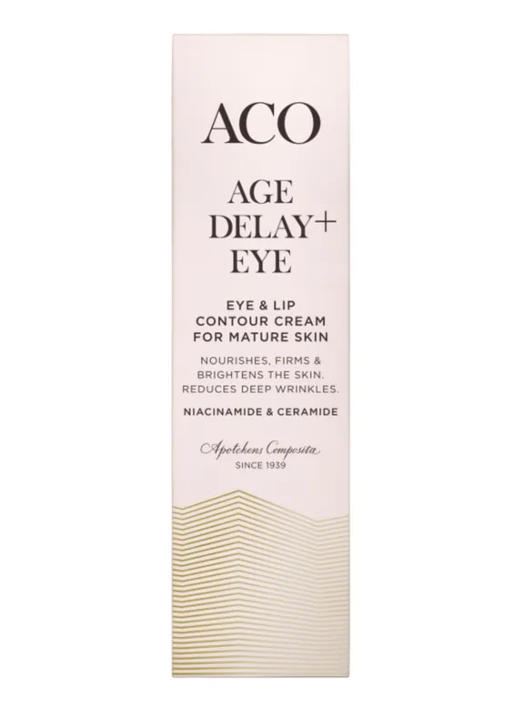 Erikoistarjous ACO Face Age Delay+ Eye & Lip Cream 15 ml
