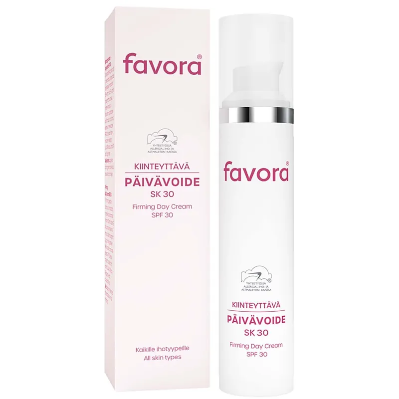 Heti Saatavilla FAVORA KIINTEYTTÄVÄ PÄIVÄVOIDE SK30 50 ml